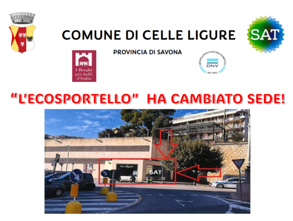 Ecosportello Celle Ligure cambio sede