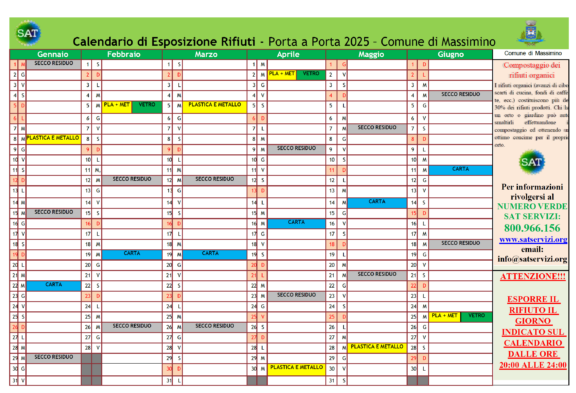 Calendario Carta Massimino 2025 Immagine